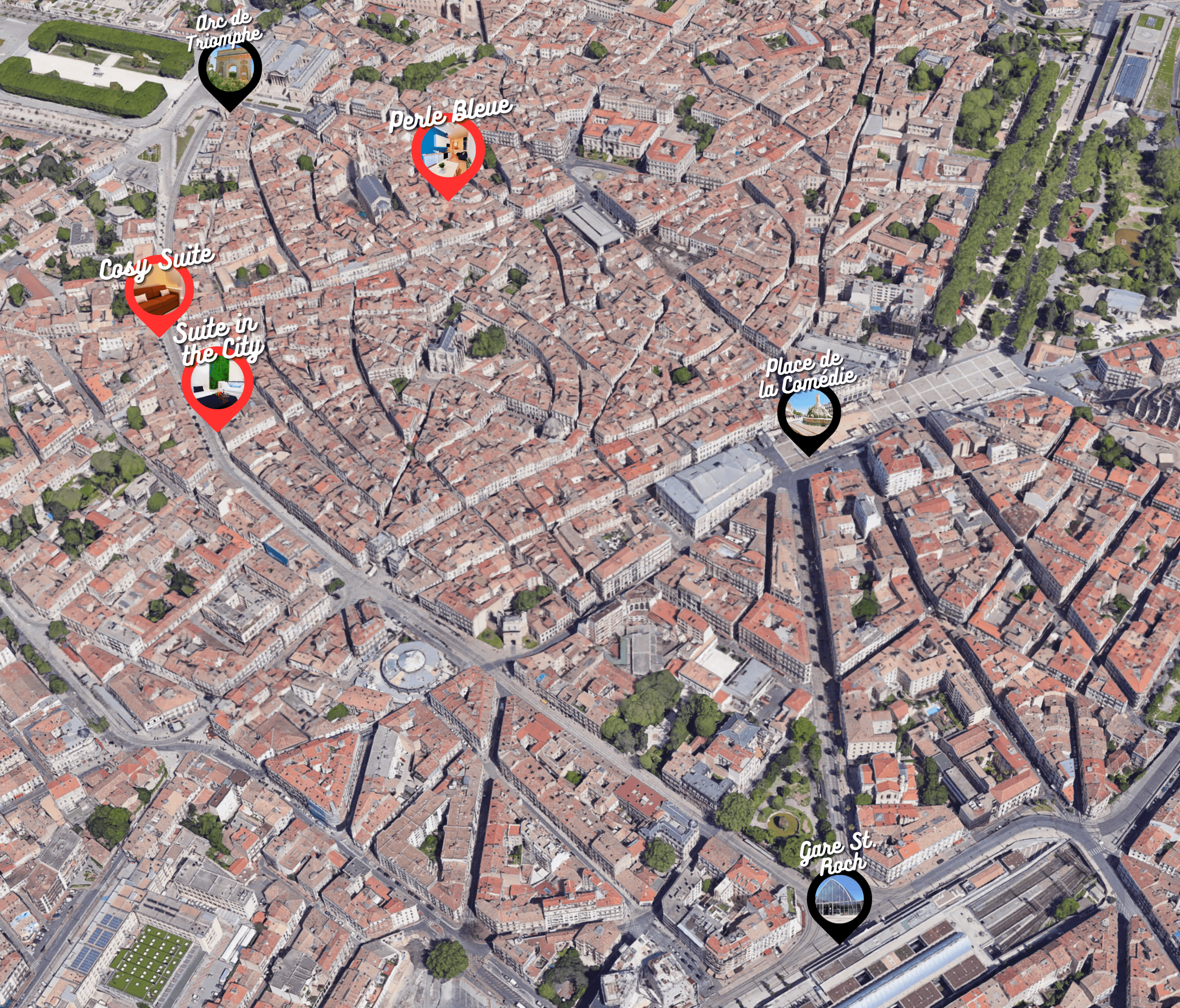 carte map my suite montpellier